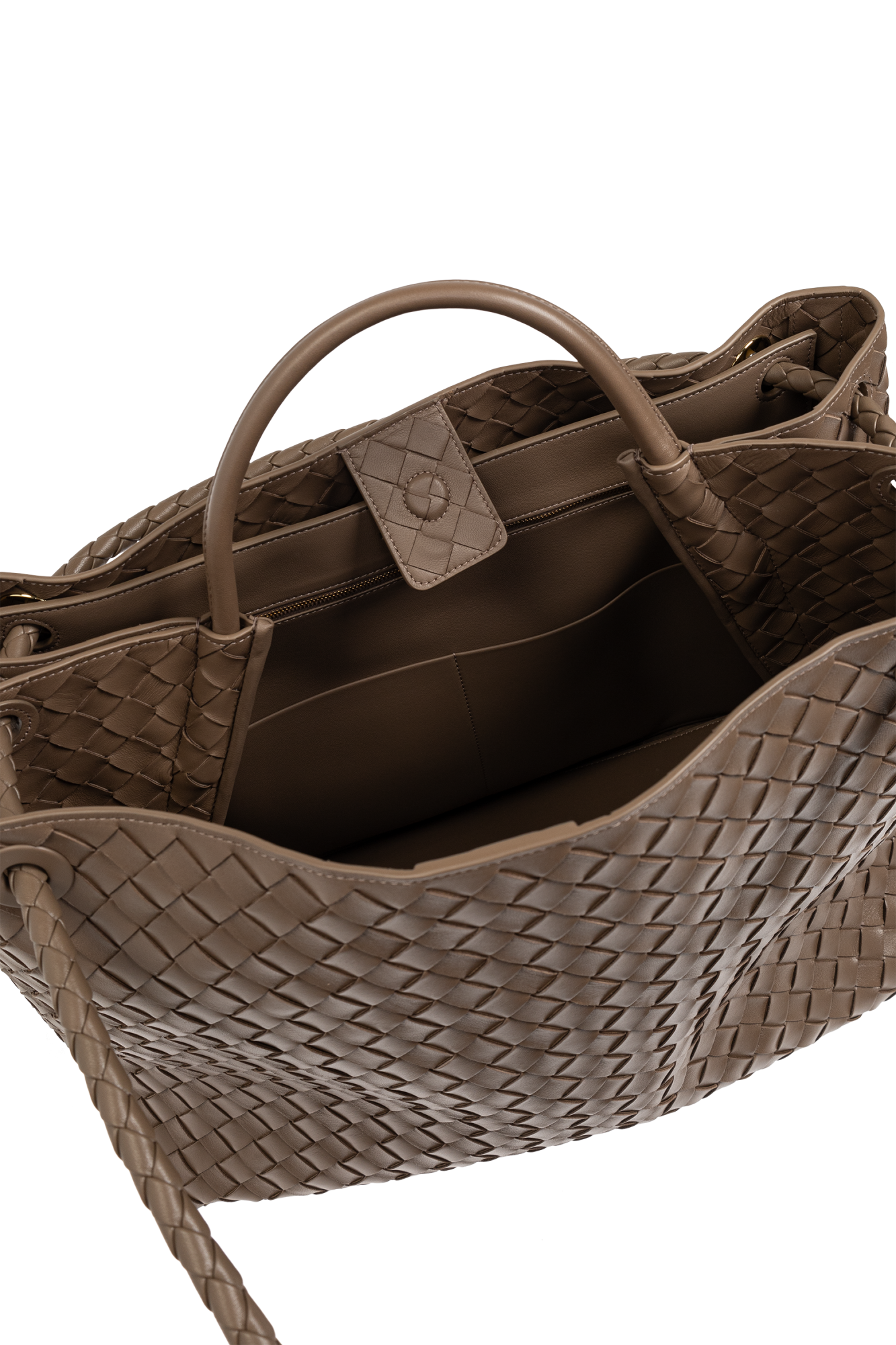 ハンドバッグ BOTTEGA VENETA BROWN LEATHER LARGE ANDIAMO HANDBAG Brown Andiamo Large shopper bag Bottega Veneta - Vitkac Canada